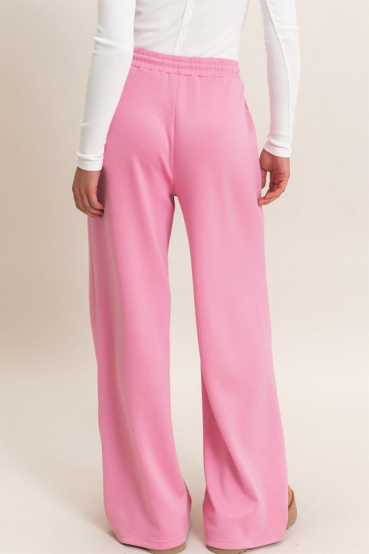PINTUCK WIDE LEG PANTS