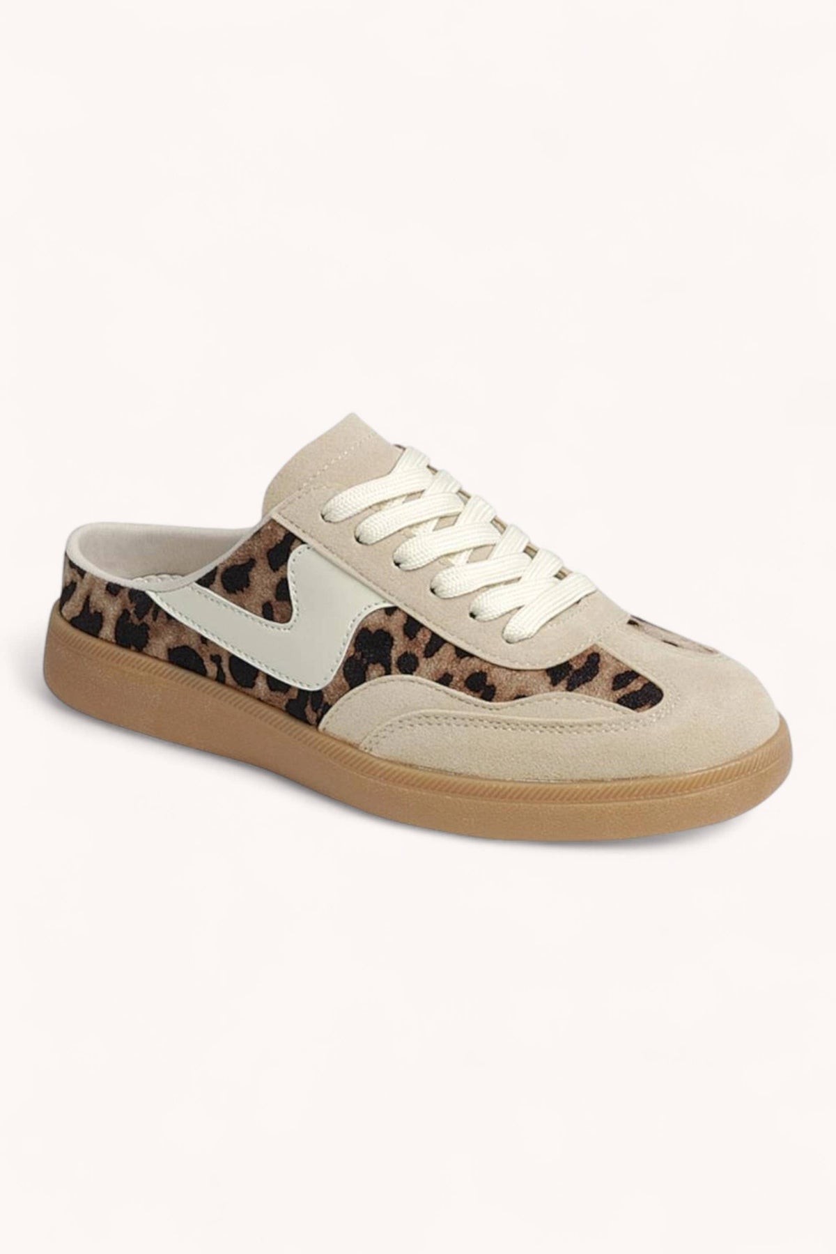 LEOPARD SLIP-ON MULE SNEAKERS