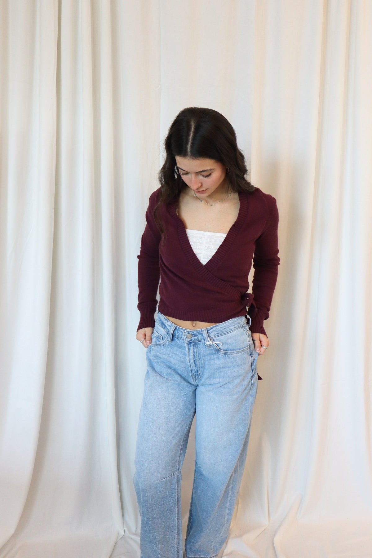WRAP KNIT CARDIGAN