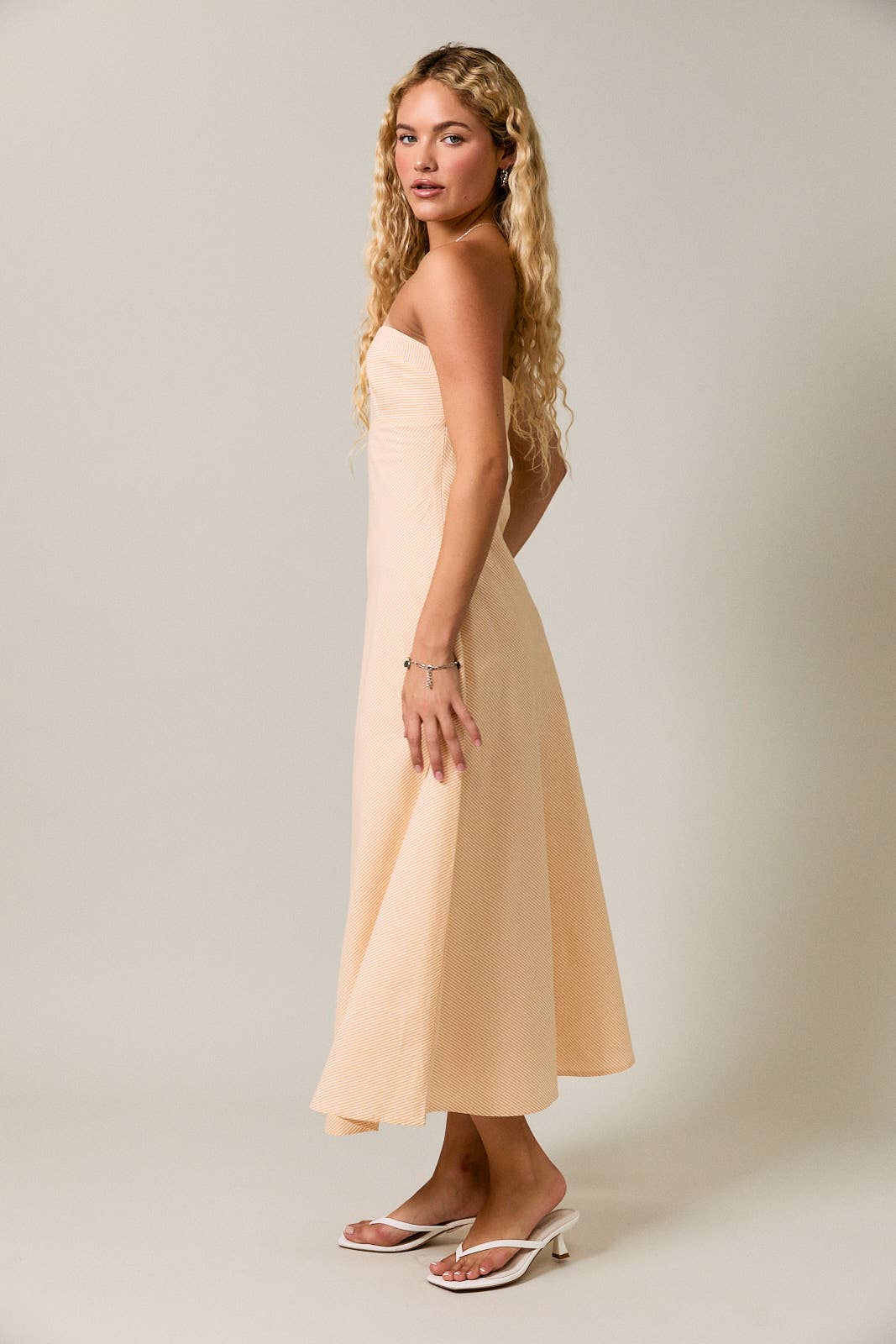 TUBE FLARE MIDI DRESS