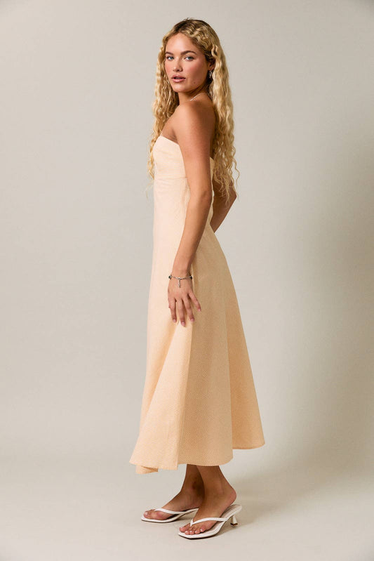 TUBE FLARE MIDI DRESS