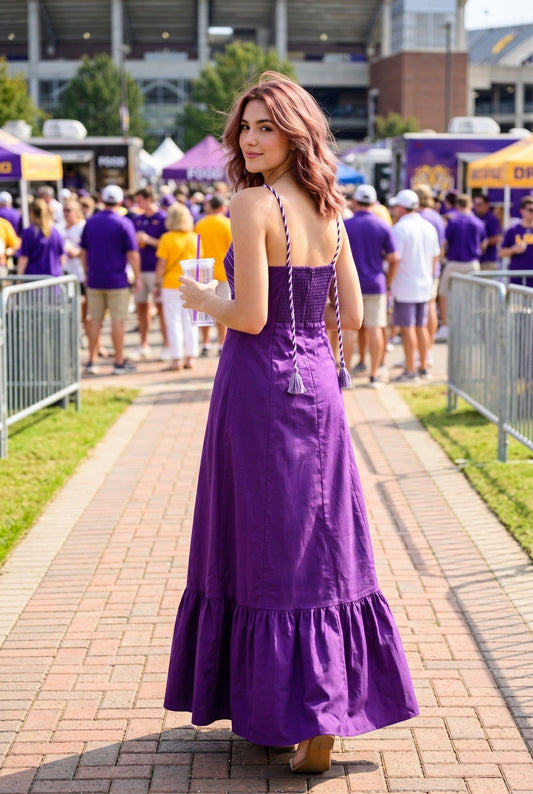 Corset Braided Maxi Dress