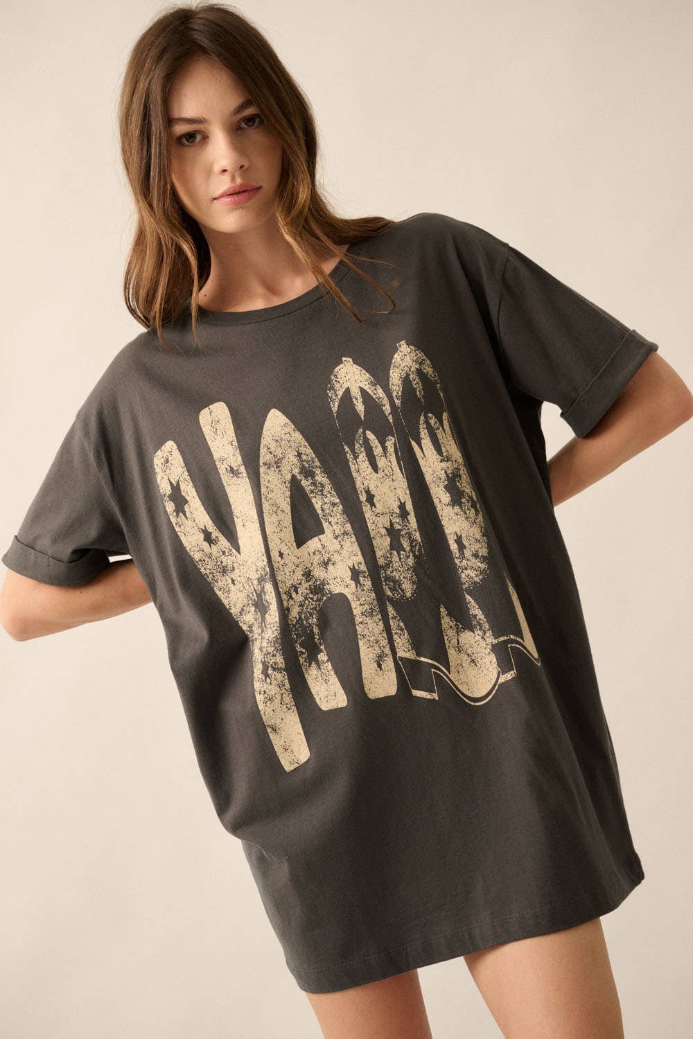 Ya'll Cowboy Boots Vintage Wash Western Graphic Tee