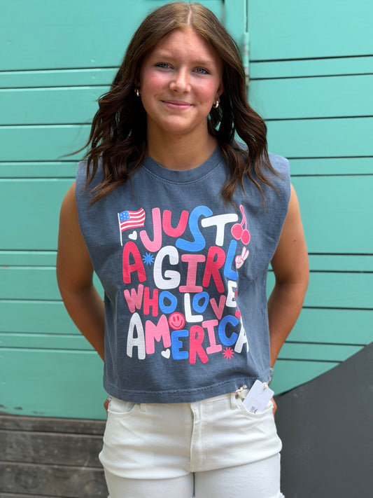 Just a Girl who Loves America Youth & Adult