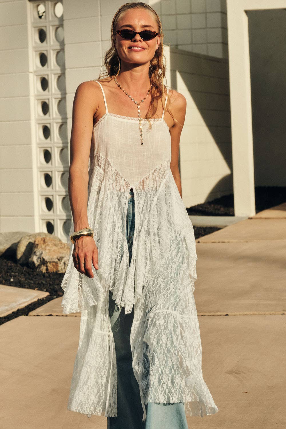 LACE MAXI CAMI