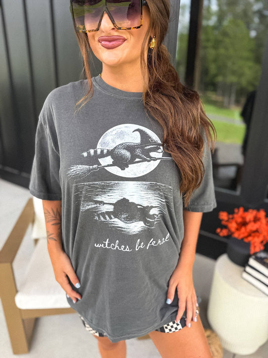 Witches Be Feral Graphic Tee on Pepper