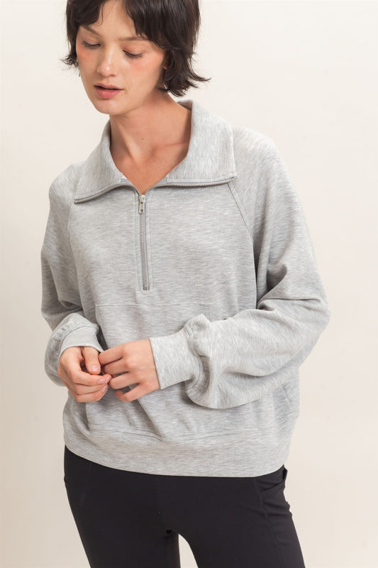 HALF ZIP PULLOVER