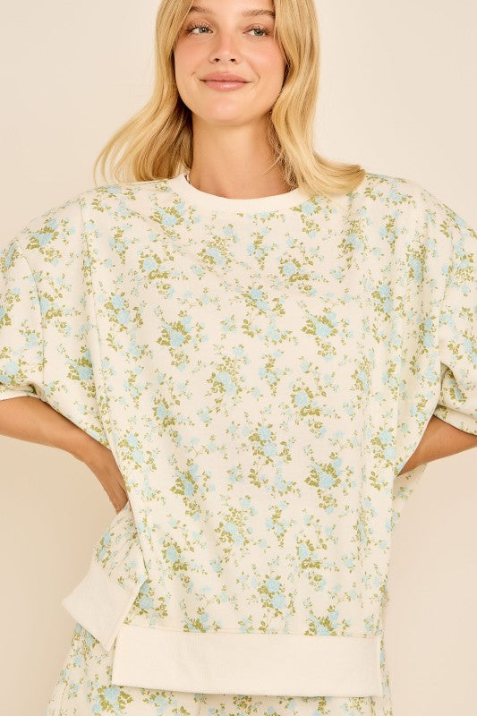 Floral Printed Shorts Set
