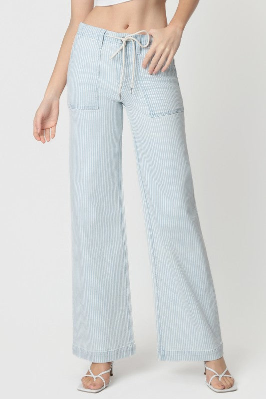 Lovervet by Vervet High Rise Stripe Jean