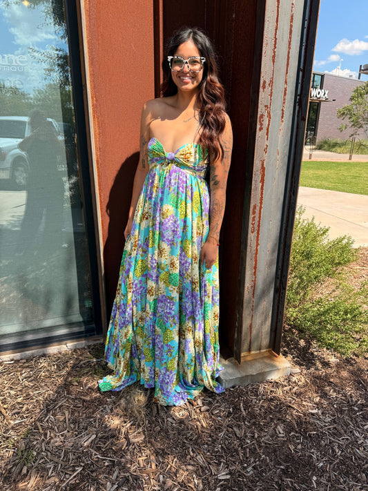 HYDRANGEA MAXI DRESS