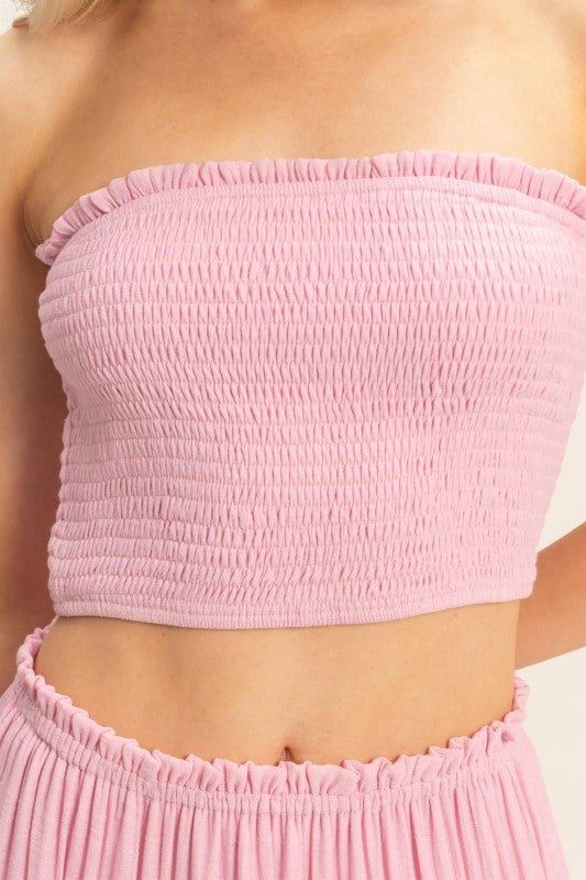Strapless Top & Skirt Set