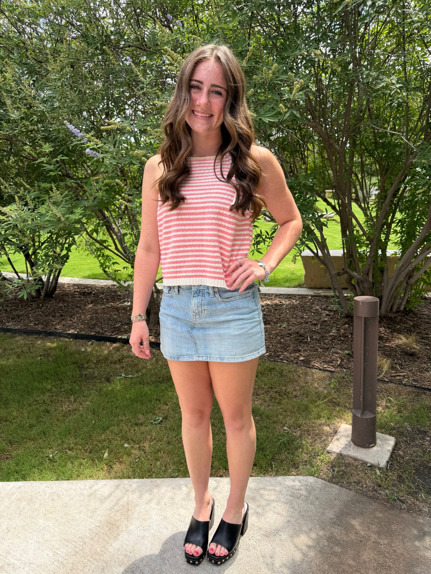 Striped Knit Top