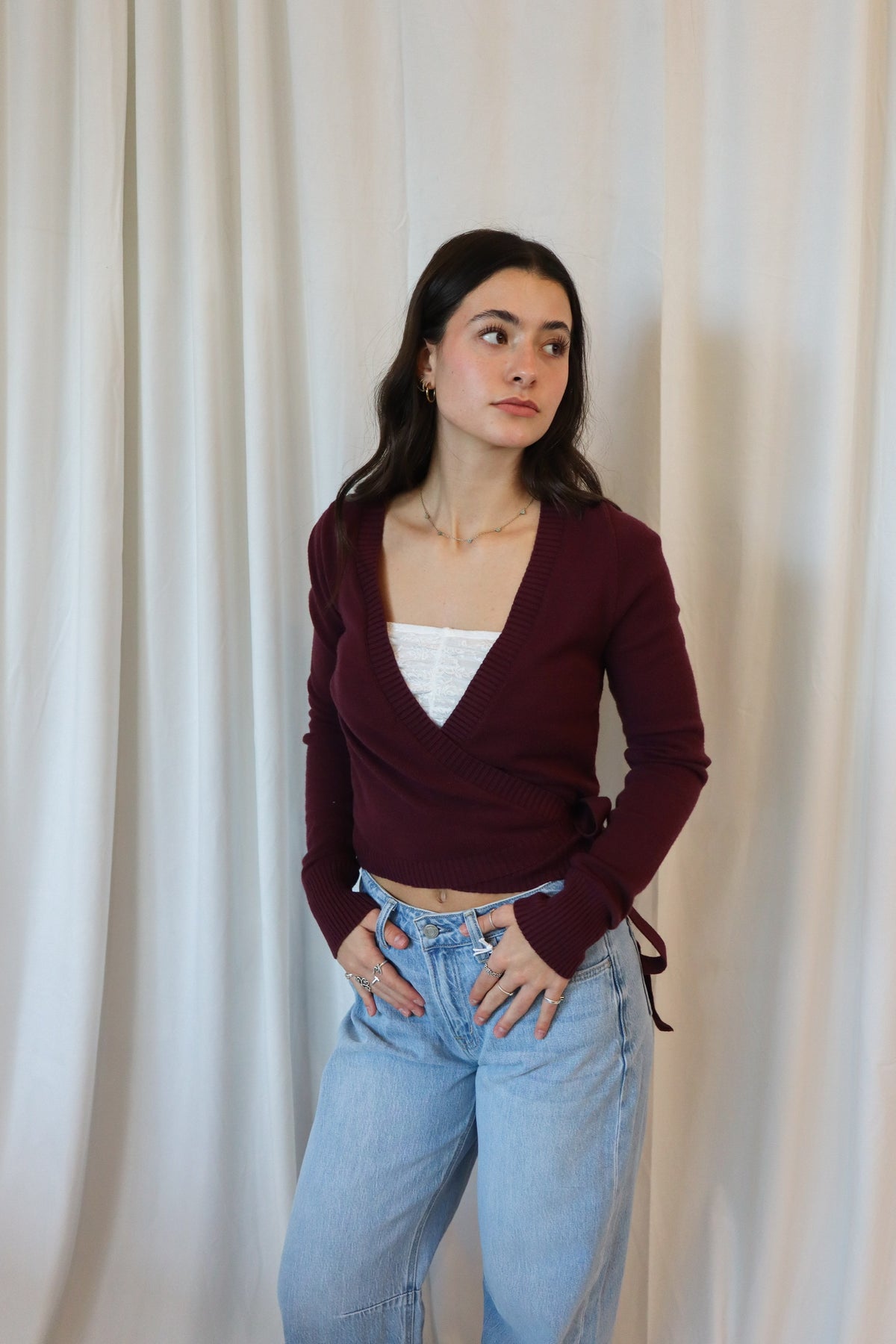 WRAP KNIT CARDIGAN