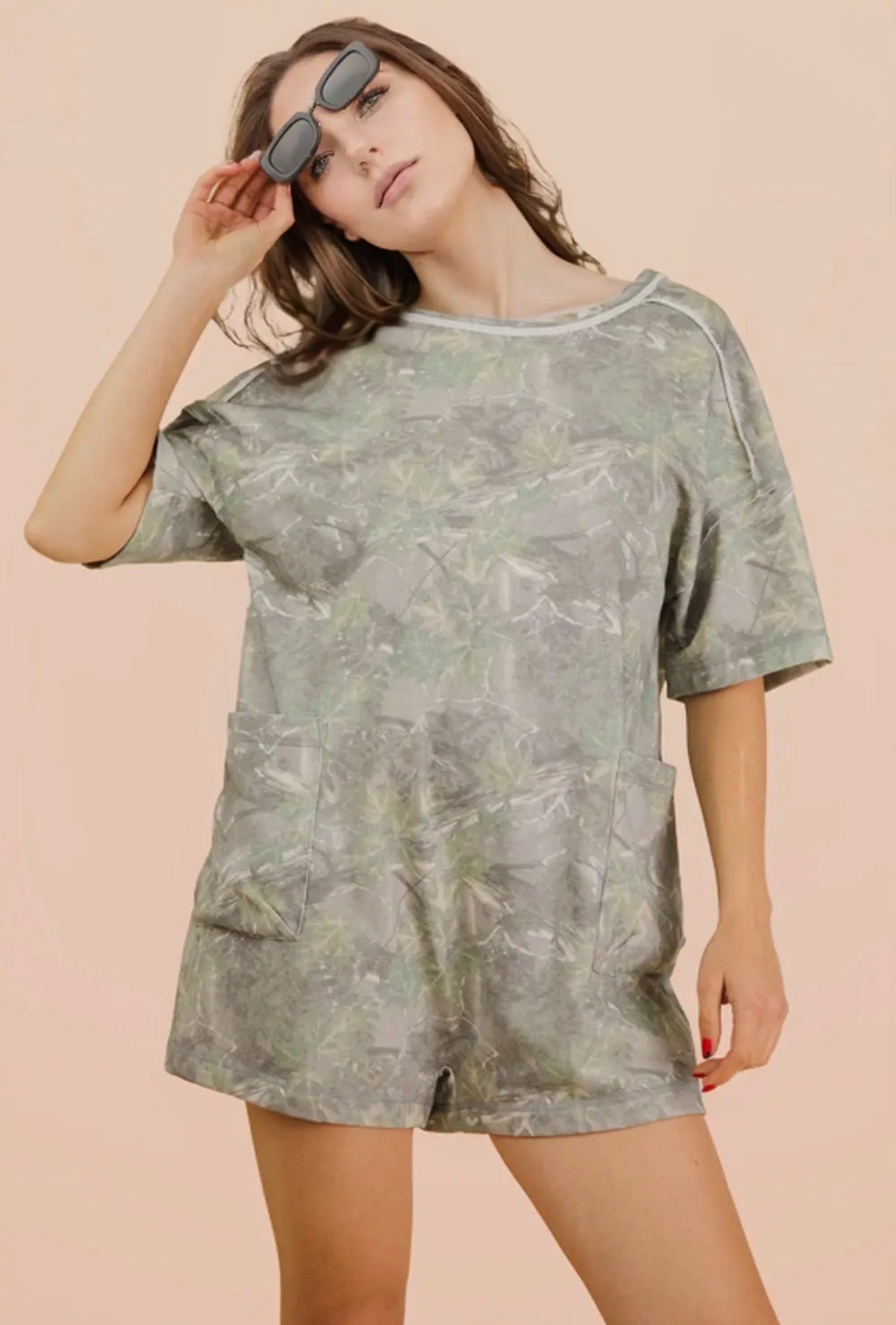 Camo casual romper