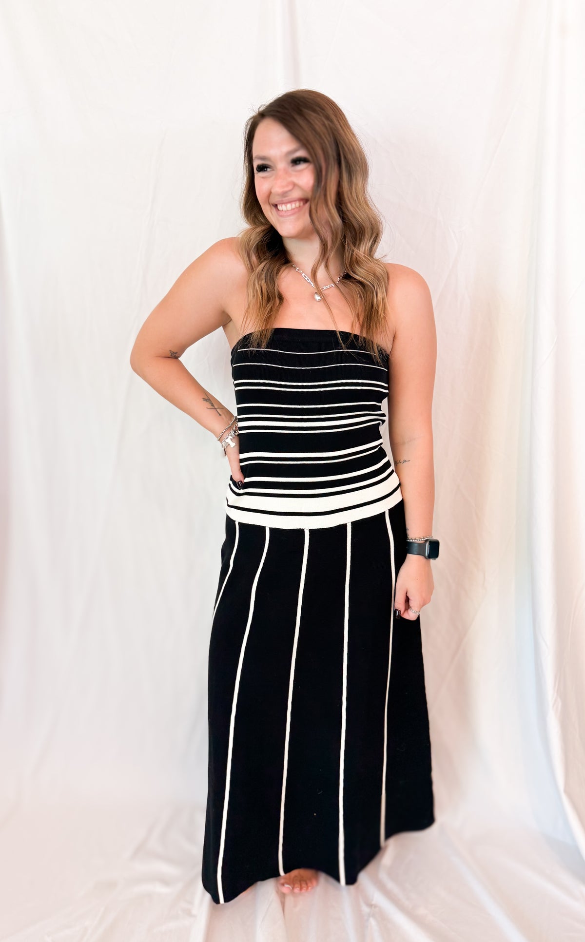 DROP WAIST SWEATER MAXI DRESS