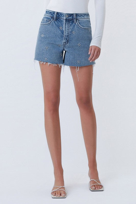 Vervet High Rise FLoral Shorts