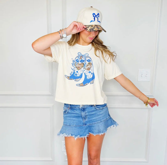 OMG Boots Crop Tee