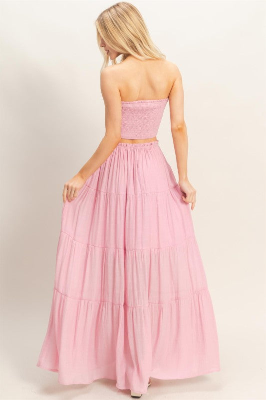 Strapless Top & Skirt Set