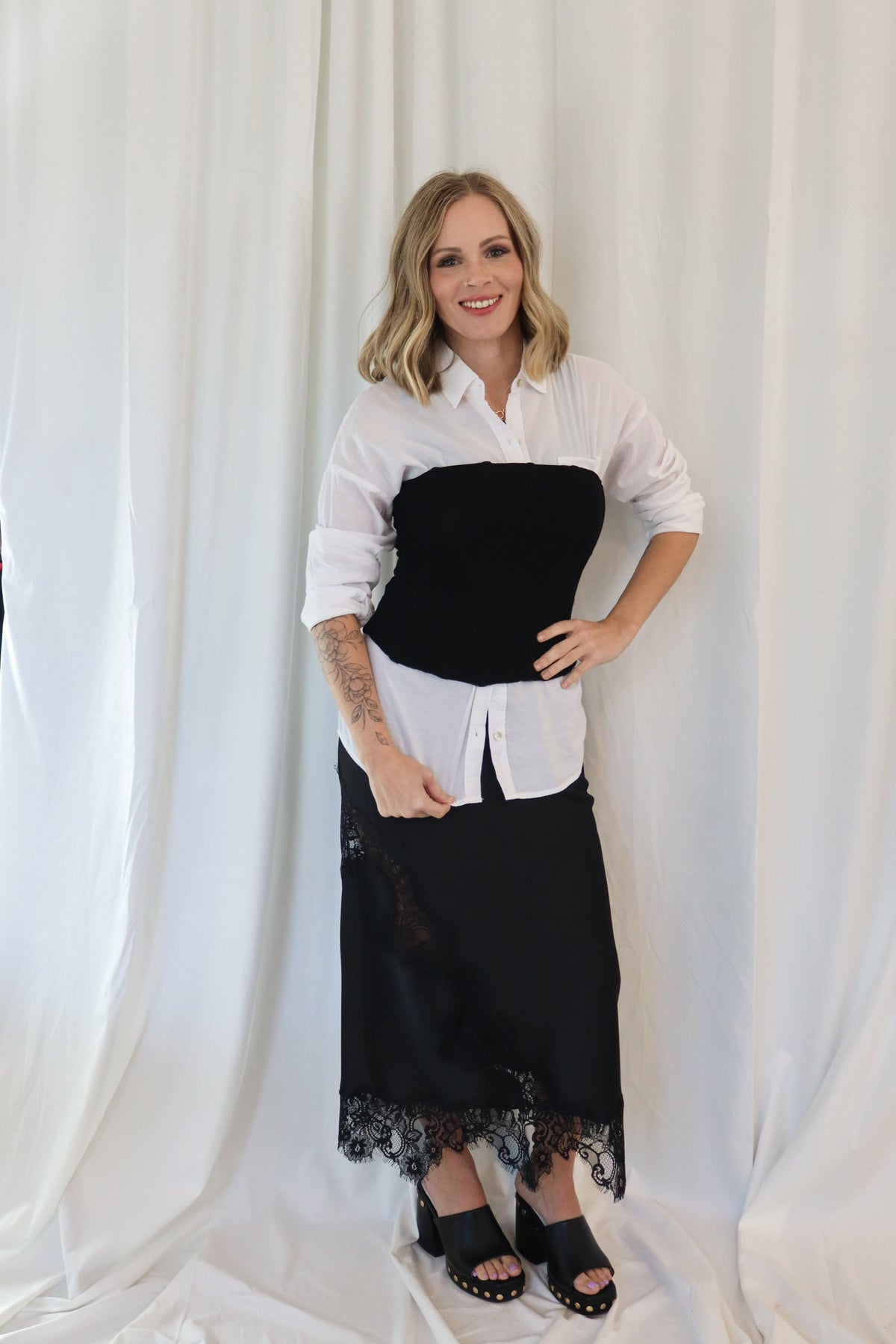 STRAPLESS CORSET TOP