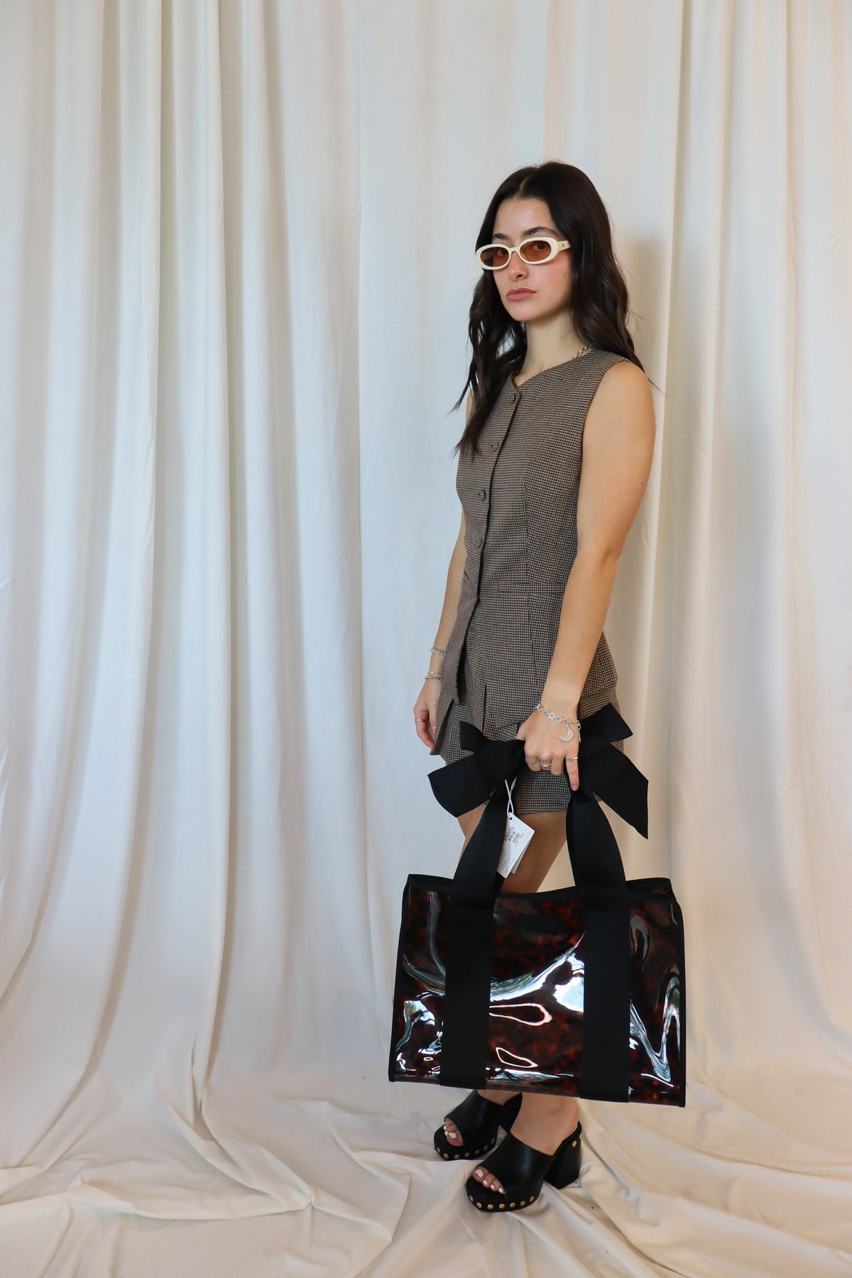 PLAID TAILORED VEST