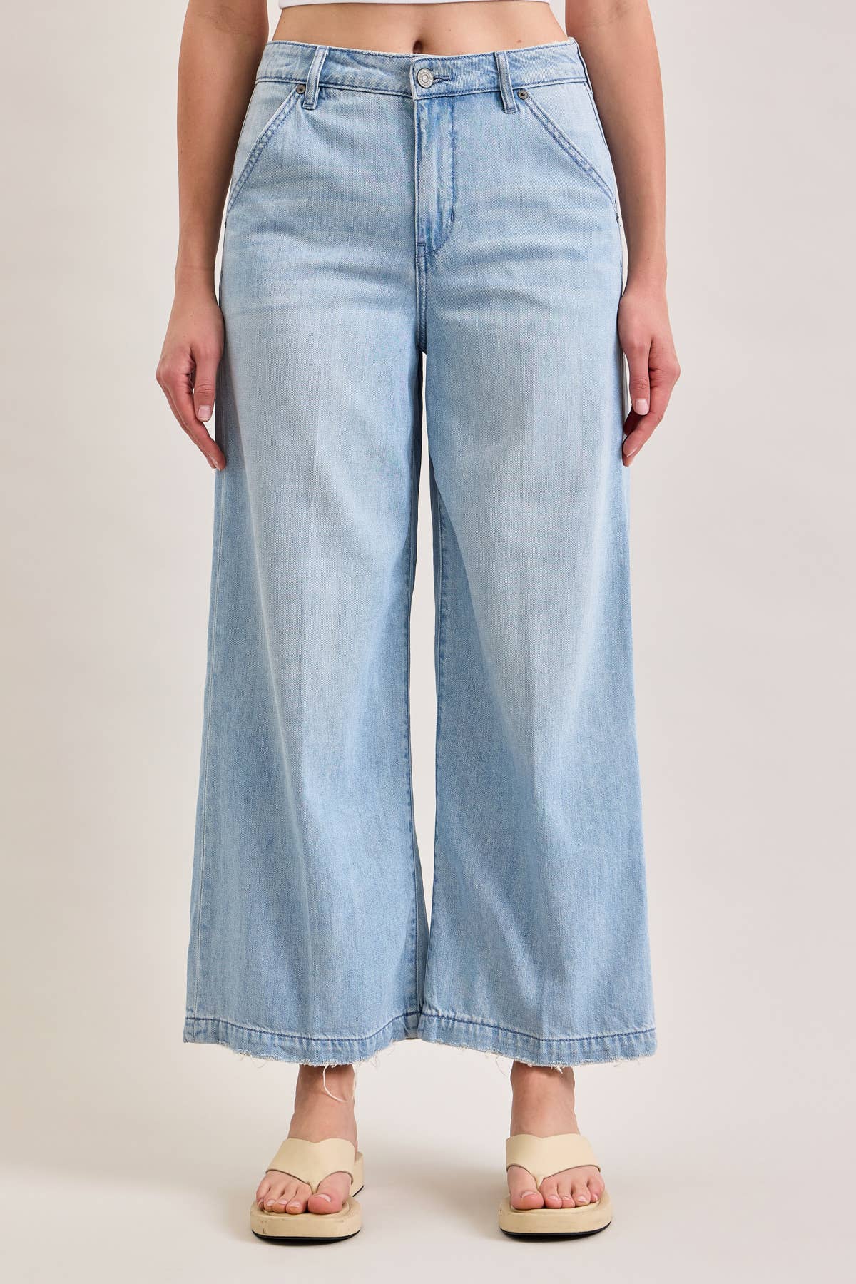 CROPPED WIDE LEG TROUSER