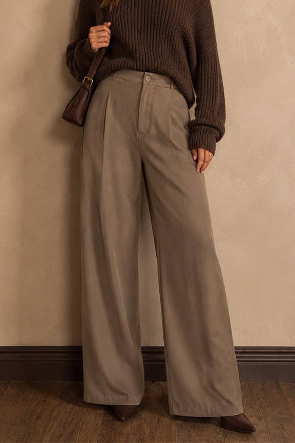 High Waist Wide Leg Pants