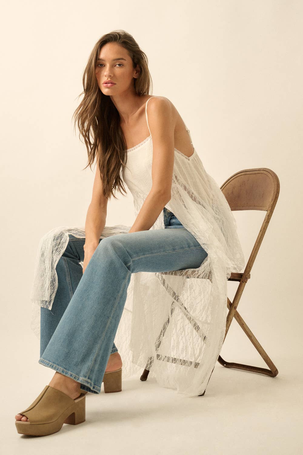 LACE MAXI CAMI