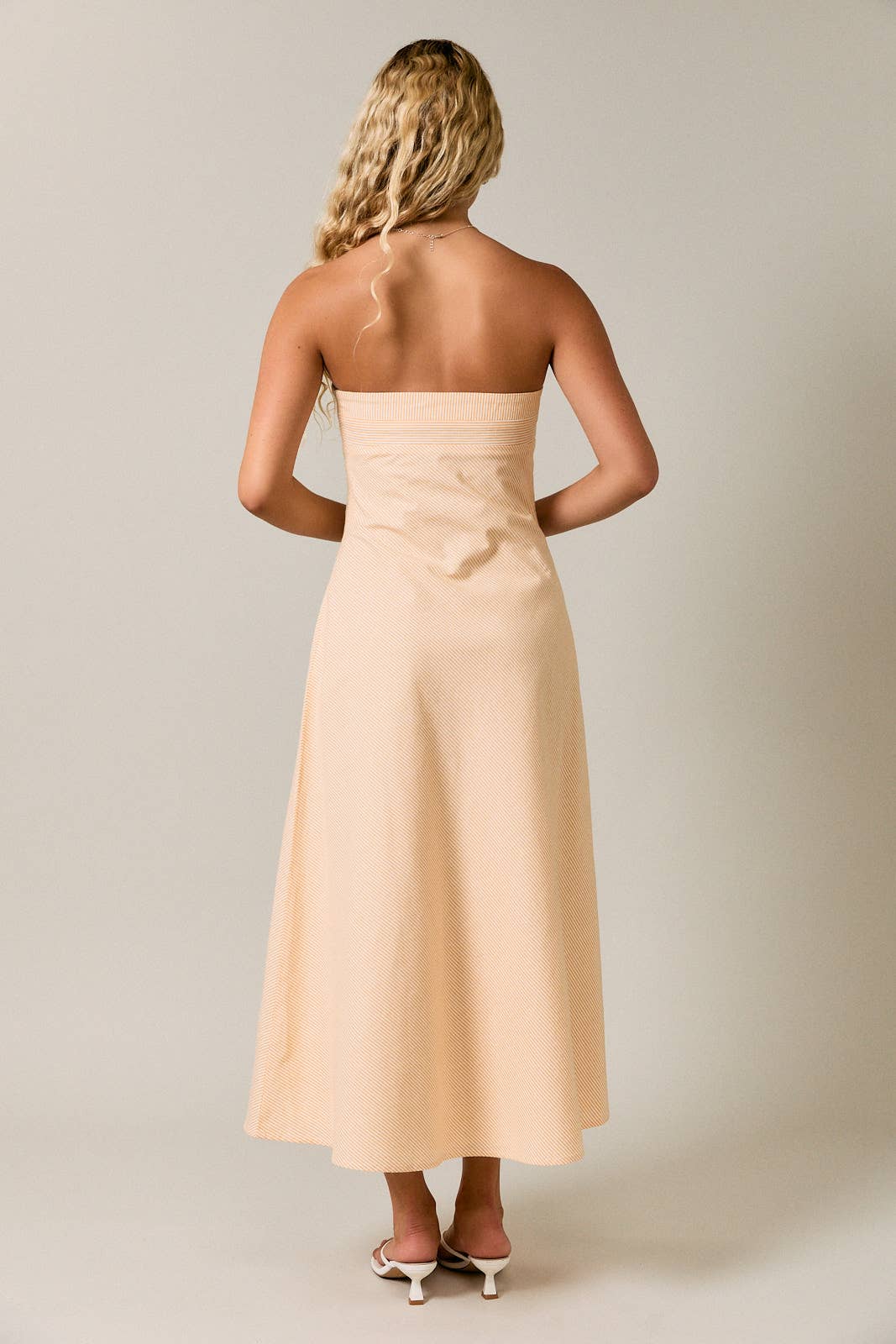 TUBE FLARE MIDI DRESS