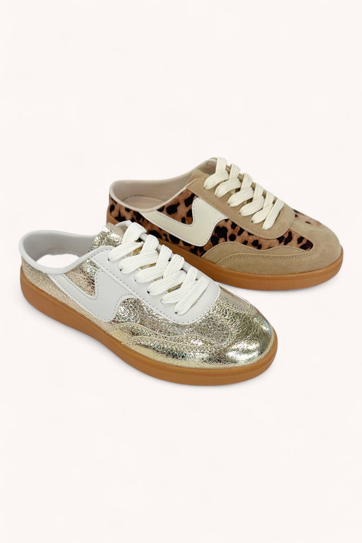LEOPARD SLIP-ON MULE SNEAKERS