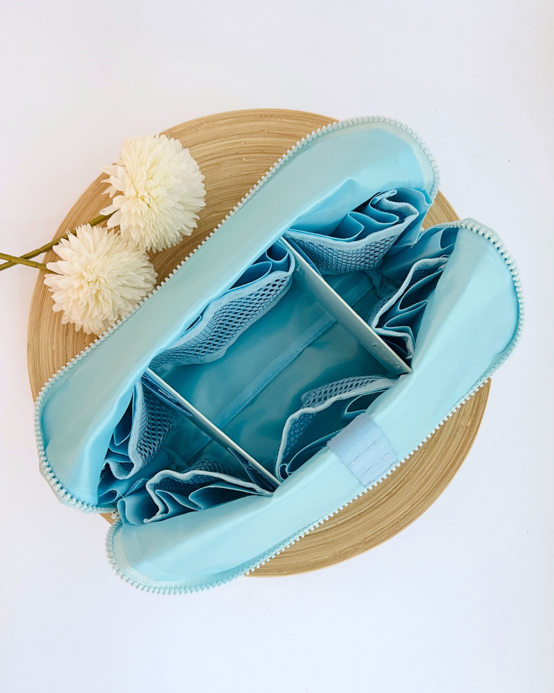 Folding Cosmetic Pouch Make-up Travel Toiletry Bag Parallel