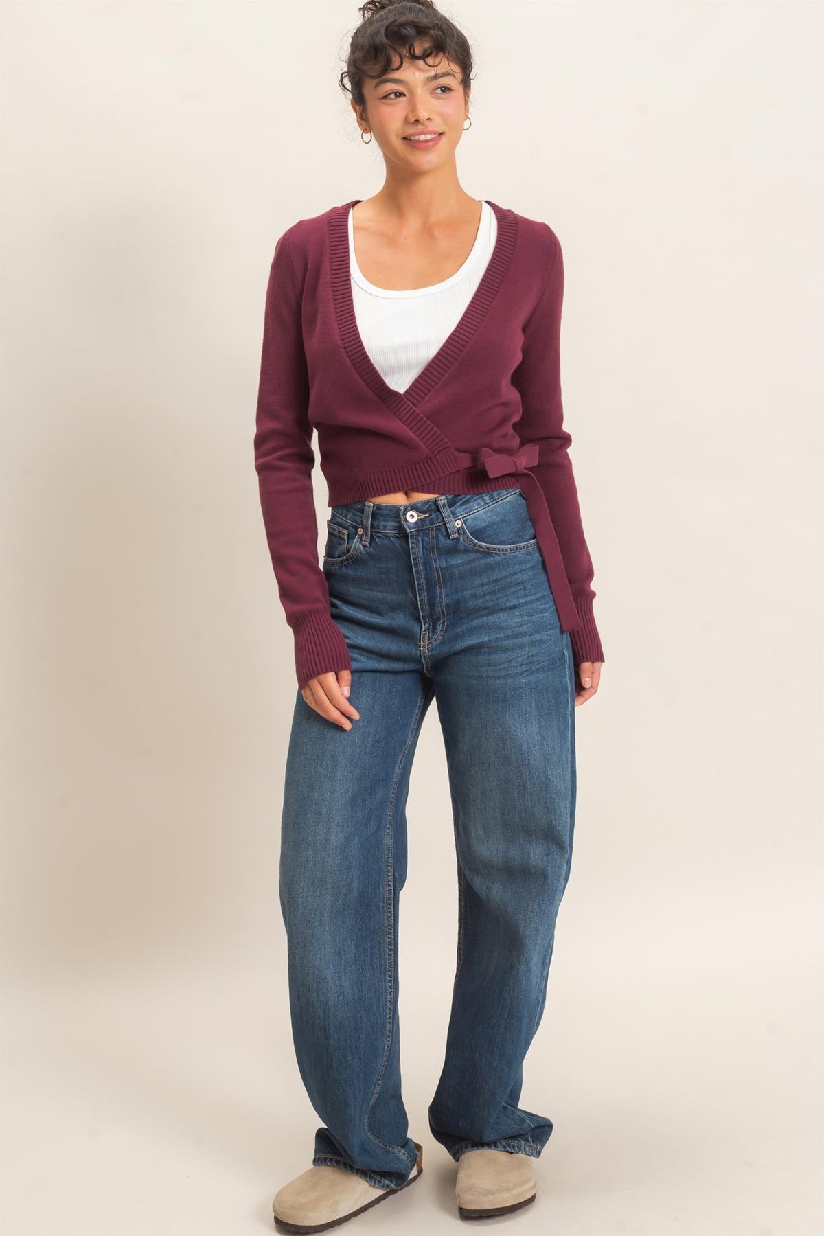 WRAP KNIT CARDIGAN