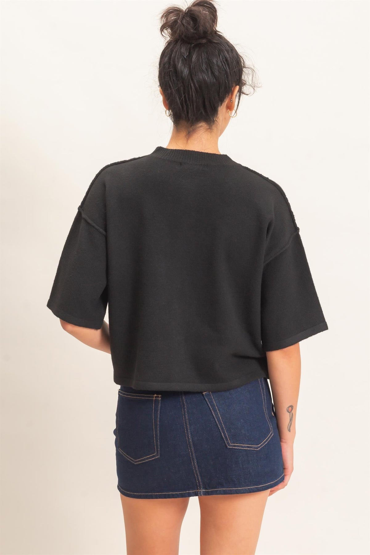 DROP SHOULDER CARDIGAN