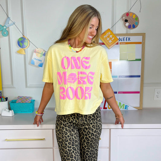 One More Book Crop Tee