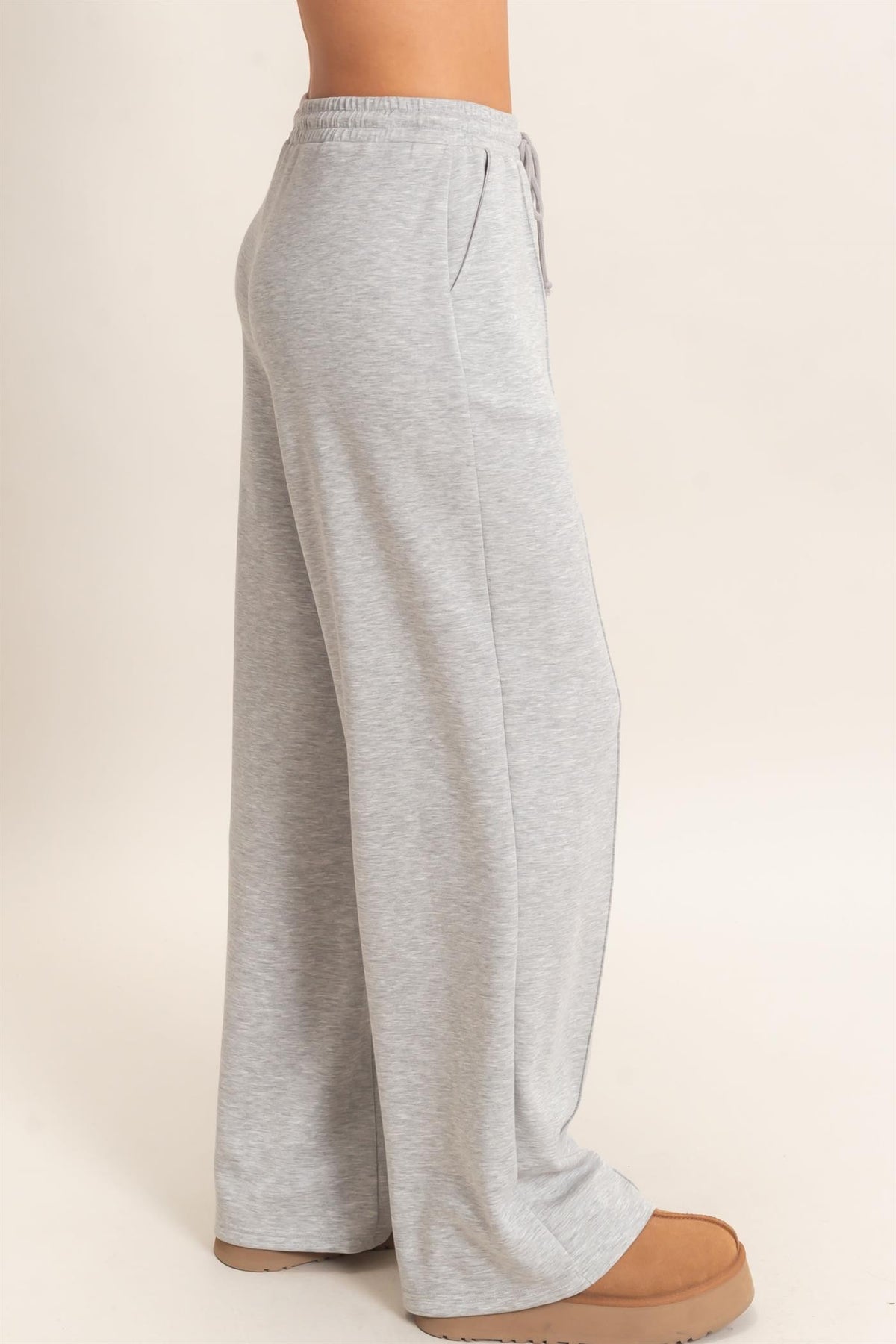 PINTUCK WIDE LEG PANTS