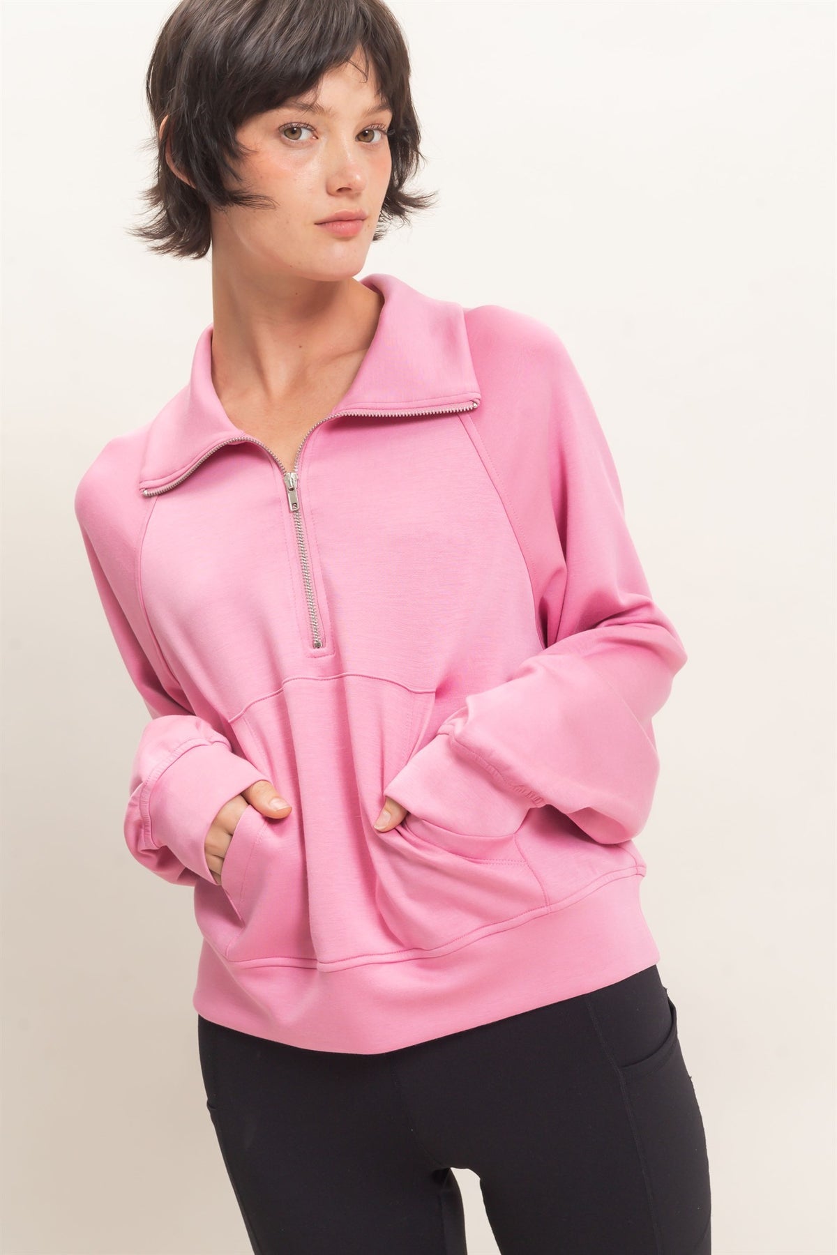 HALF ZIP PULLOVER