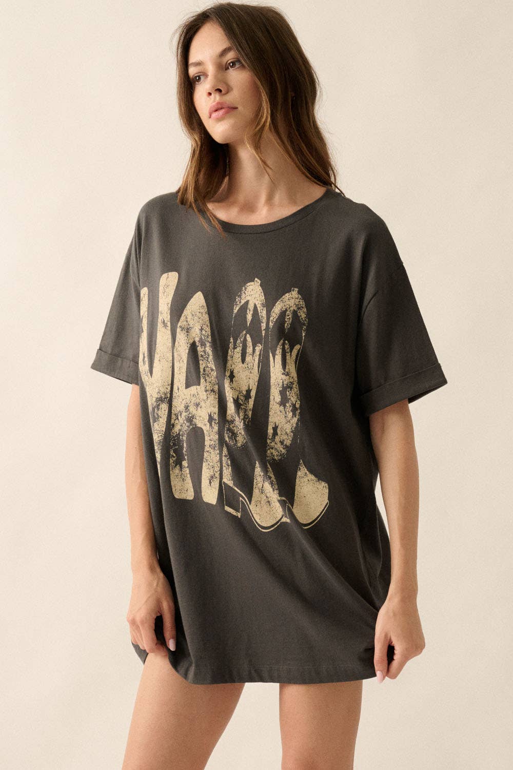 Ya'll Cowboy Boots Vintage Wash Western Graphic Tee