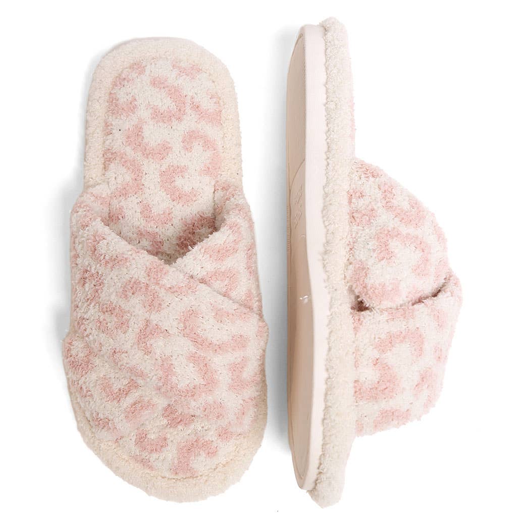 Luxury Soft Crossover Leopard Pattern Slipper