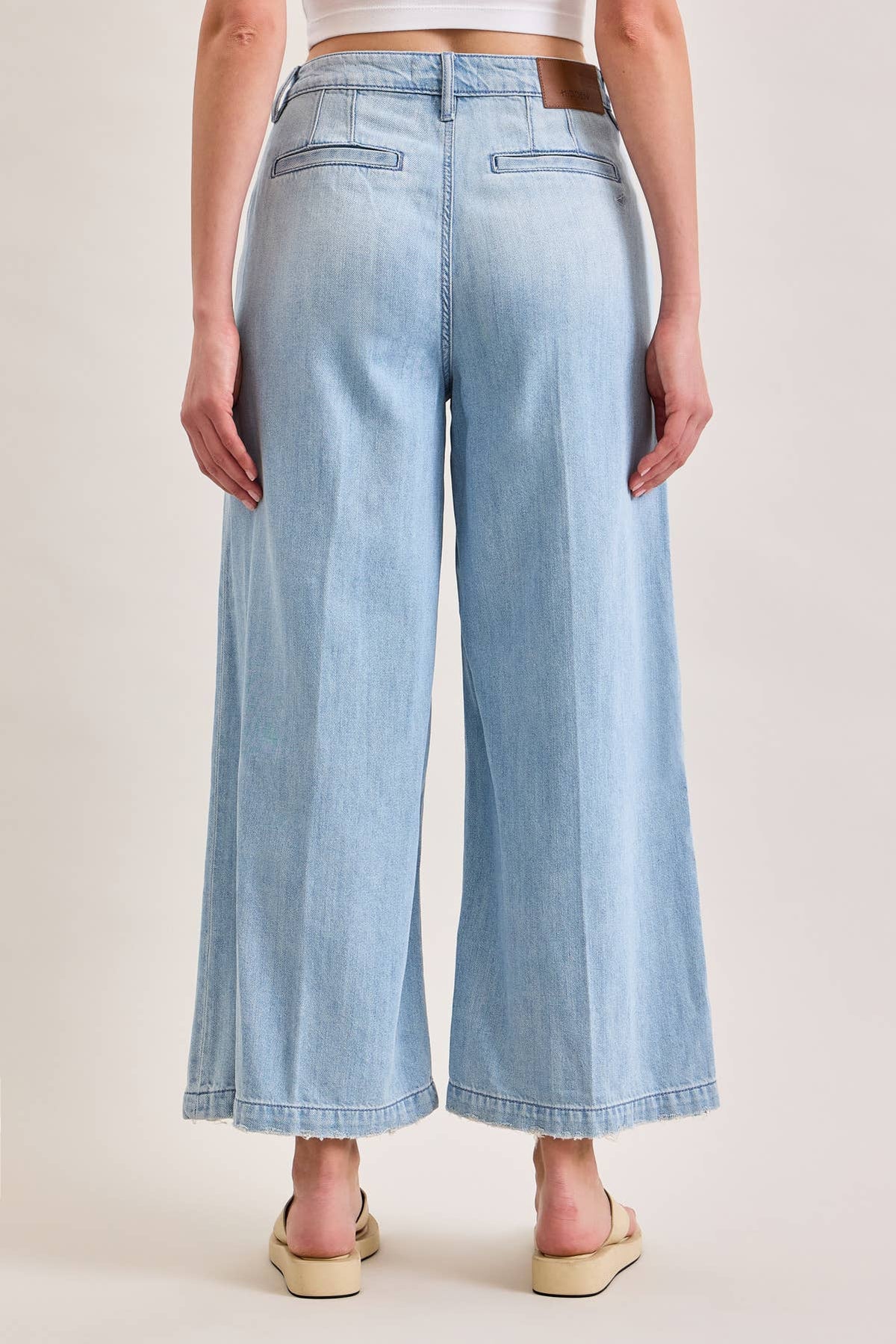 CROPPED WIDE LEG TROUSER