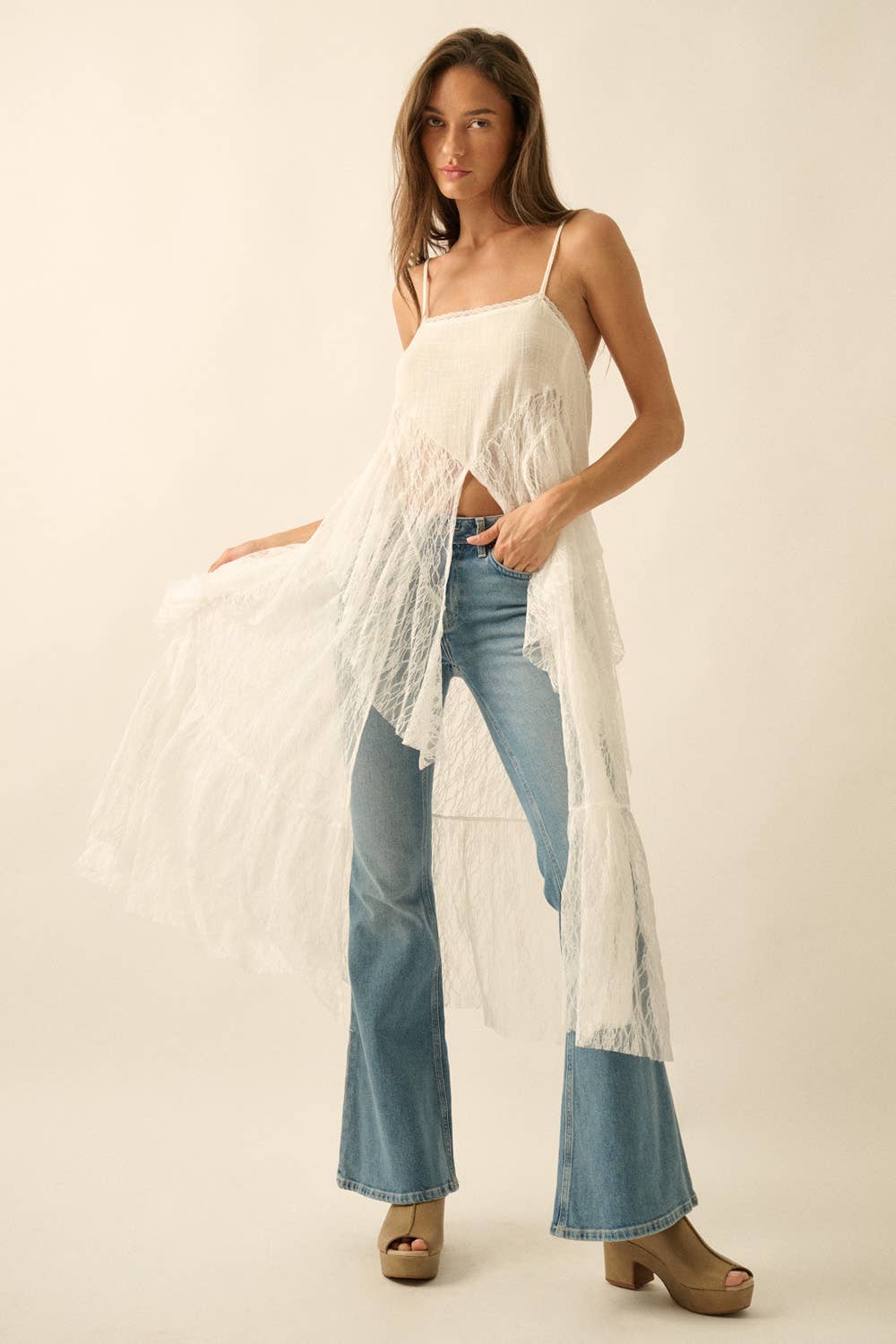 LACE MAXI CAMI