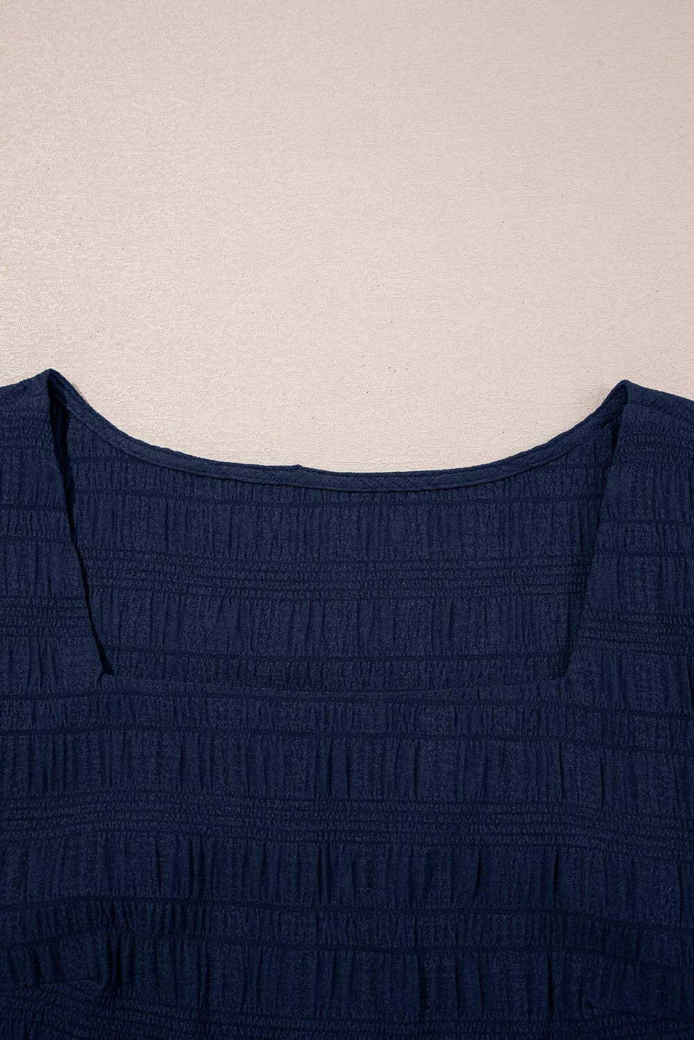 Textured Square Neck Top & Shorts Set