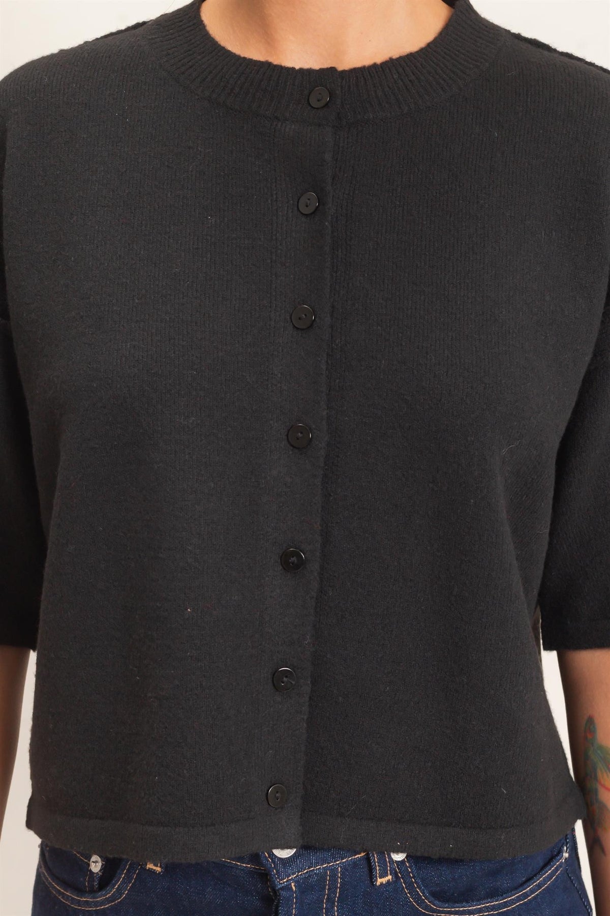 DROP SHOULDER CARDIGAN