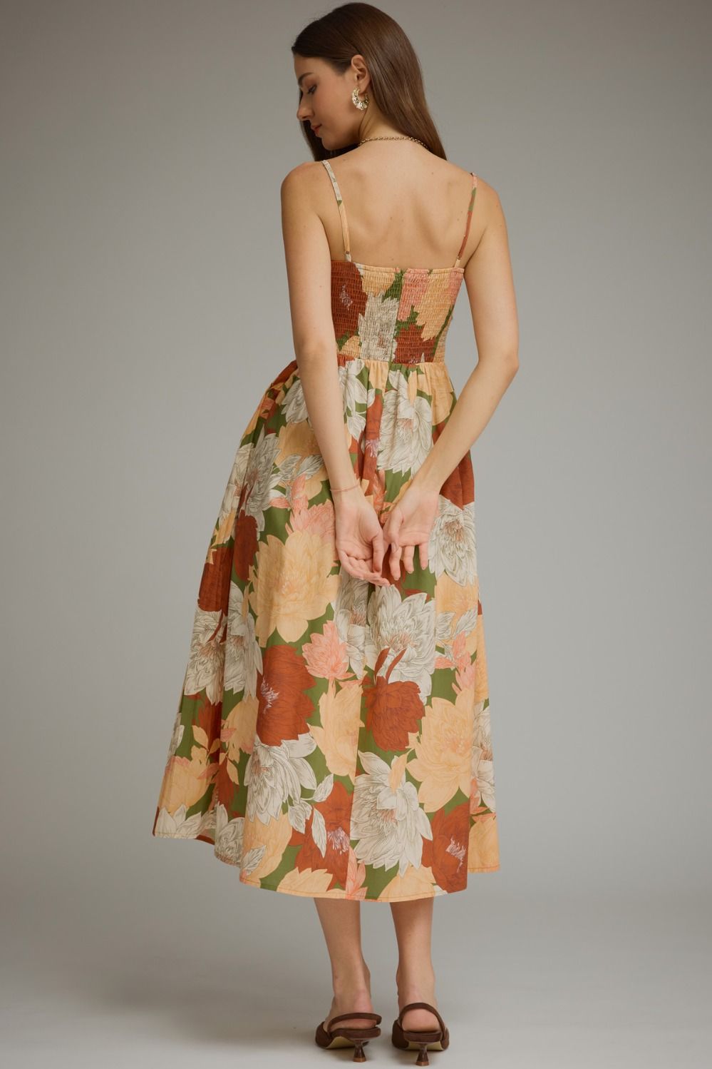 FLORAL SLEEVELESS MIDI
