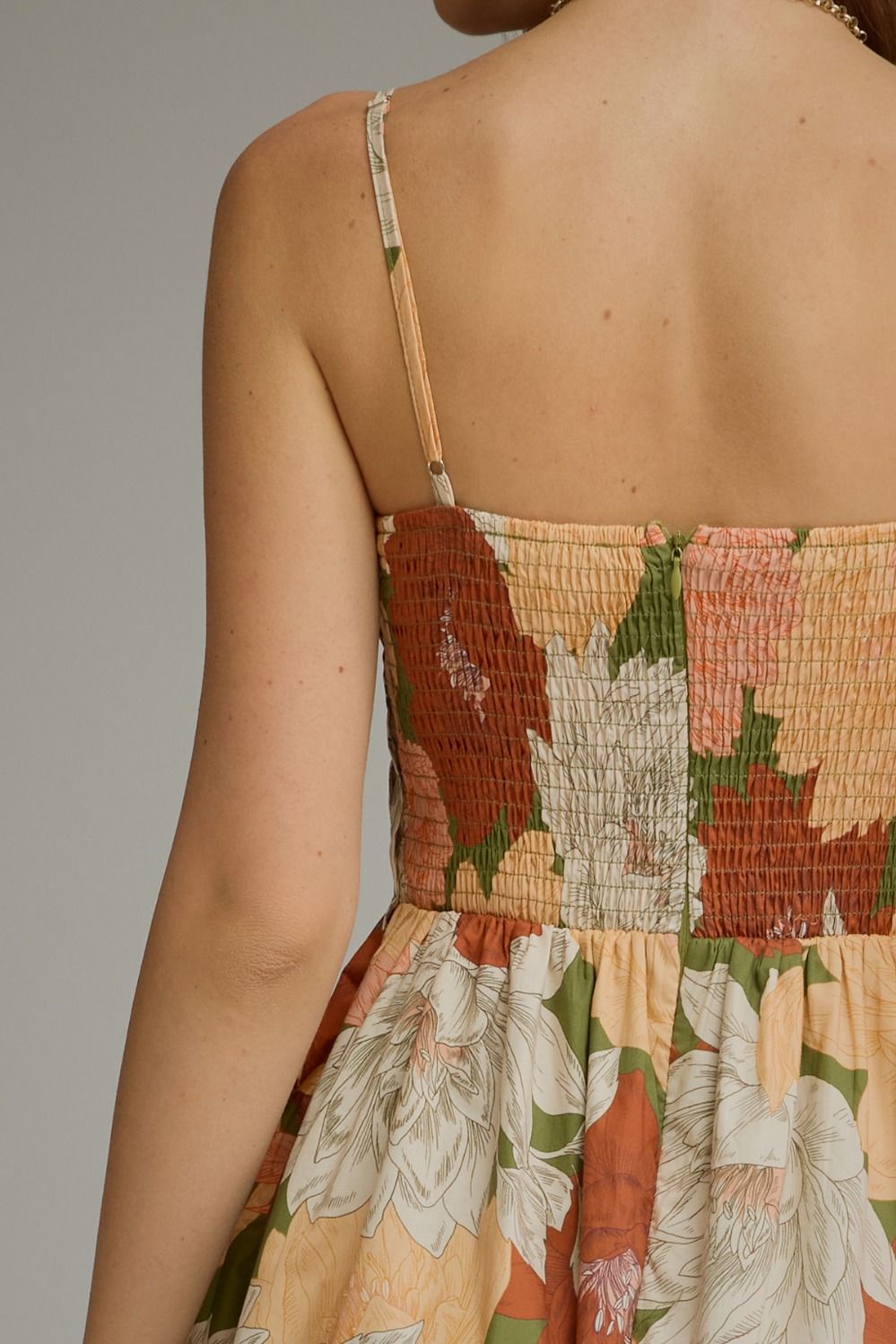 FLORAL SLEEVELESS MIDI