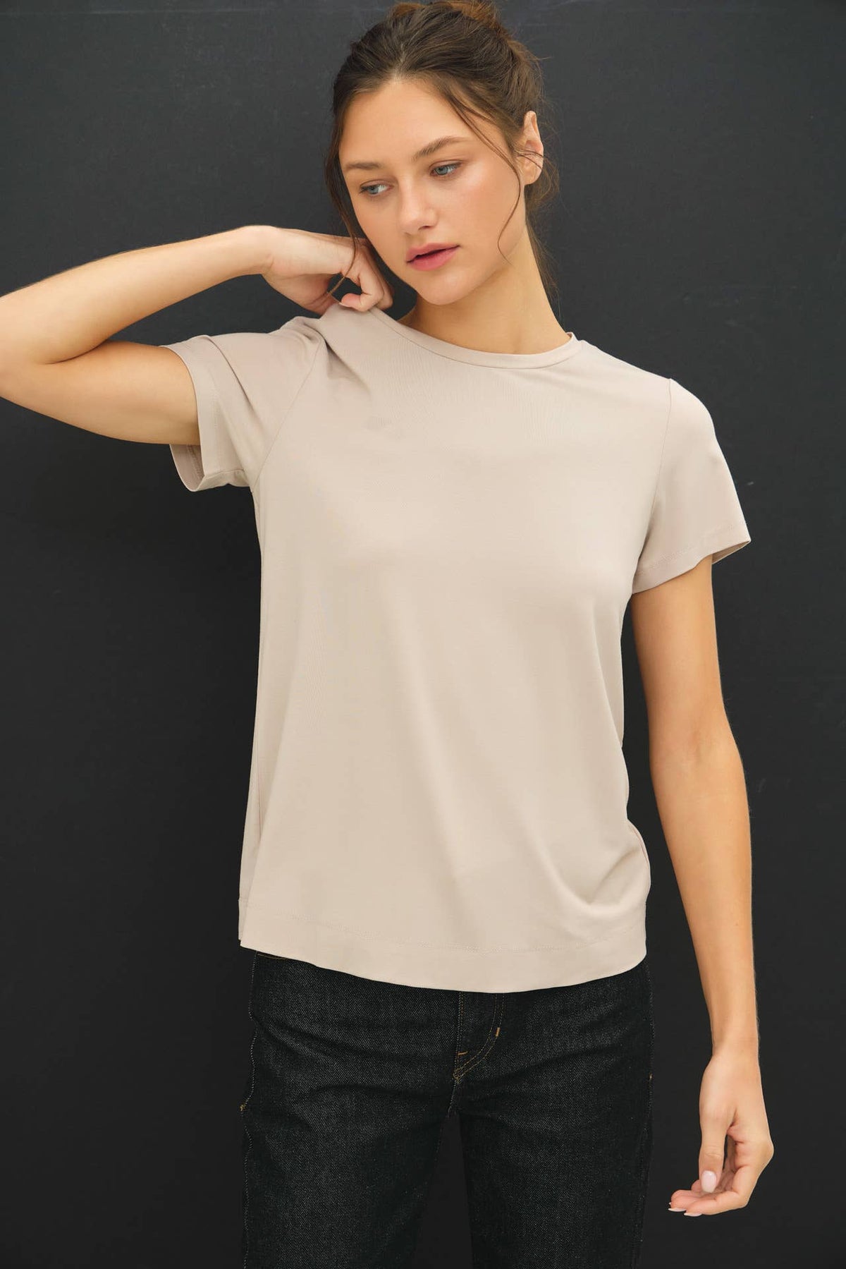 BAMBOO/MODAL BASIC ROUND NECK T-SHIRT