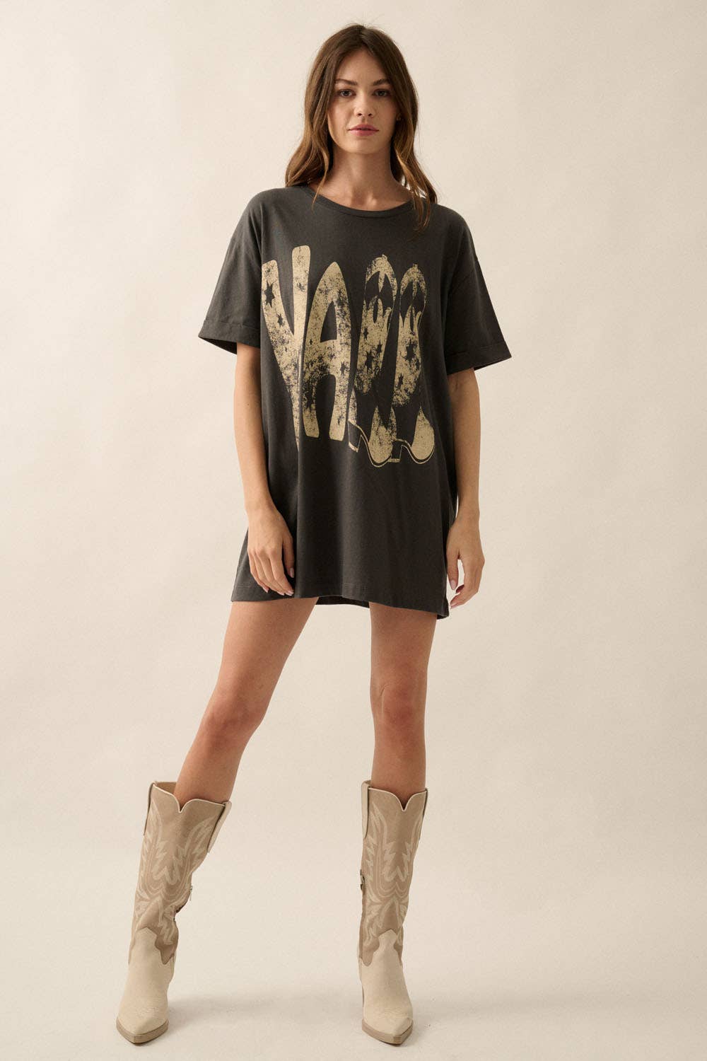 Ya'll Cowboy Boots Vintage Wash Western Graphic Tee