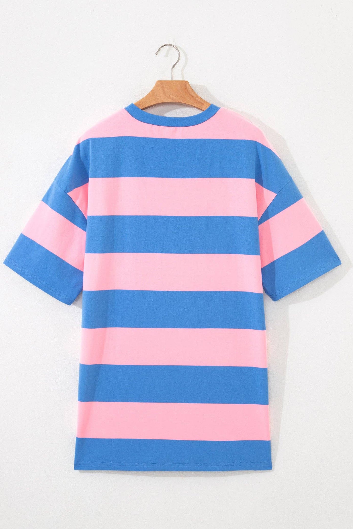 Stripe Short Sleeve Oversize Tunic Tee